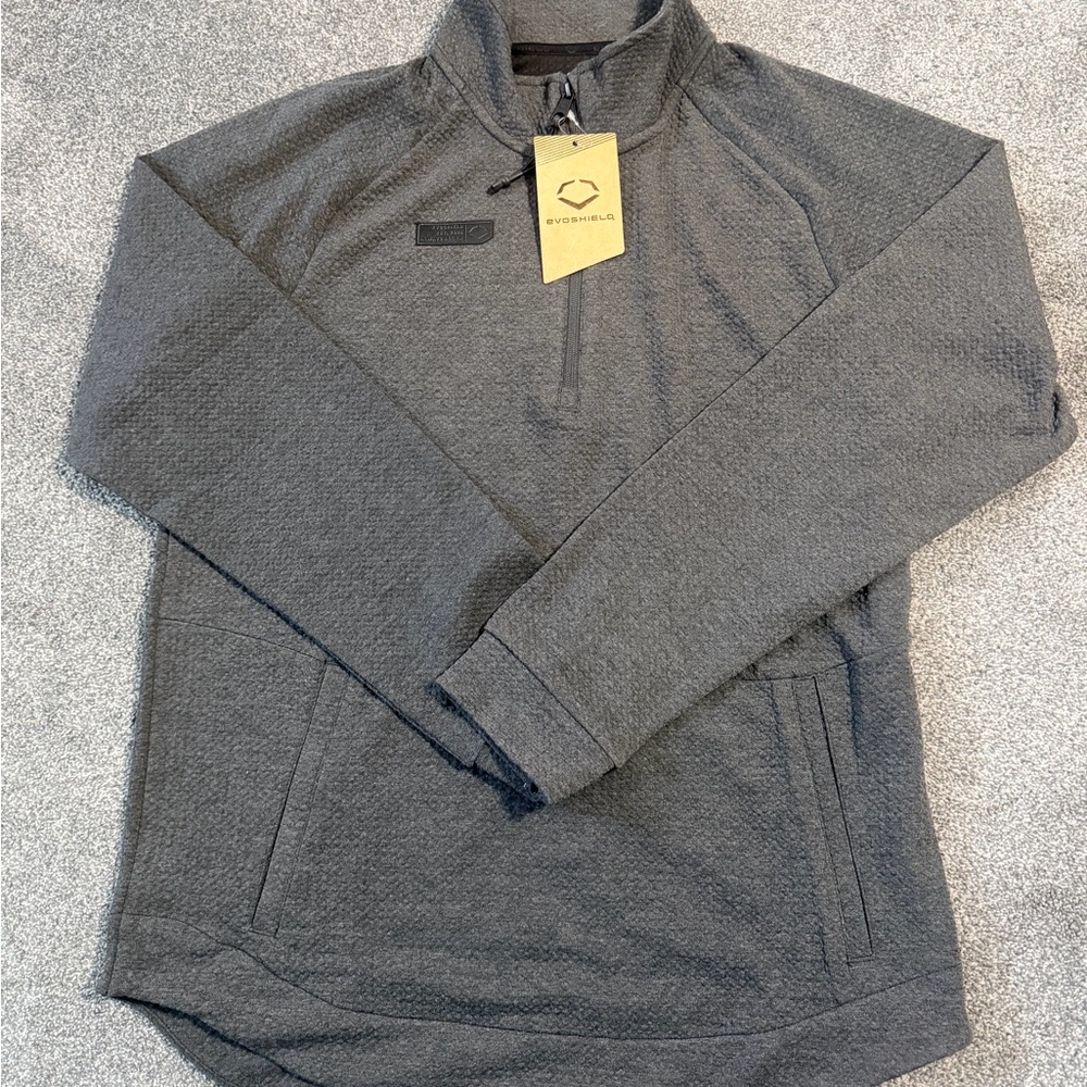 EvoShield Men's Charcoal Zip-Up Sweater